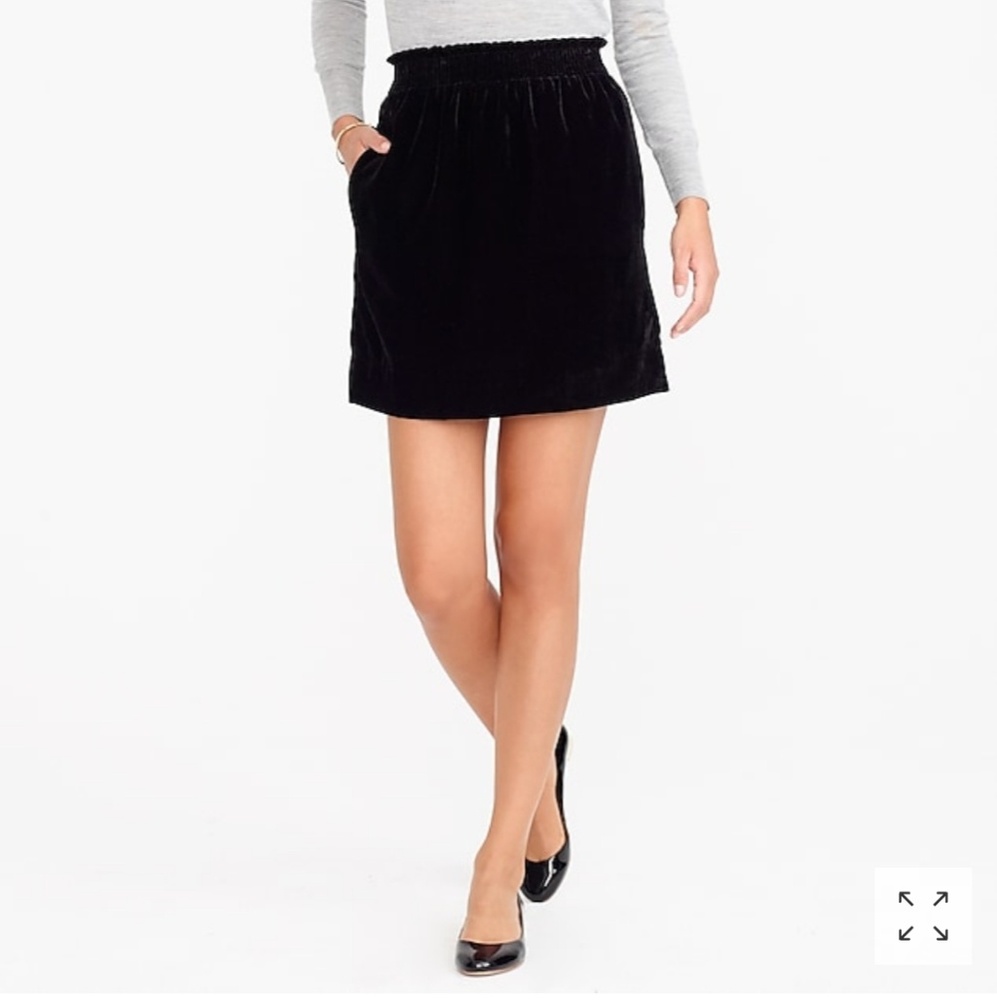 Velvet Sidewalk Mini Skirt JCrew